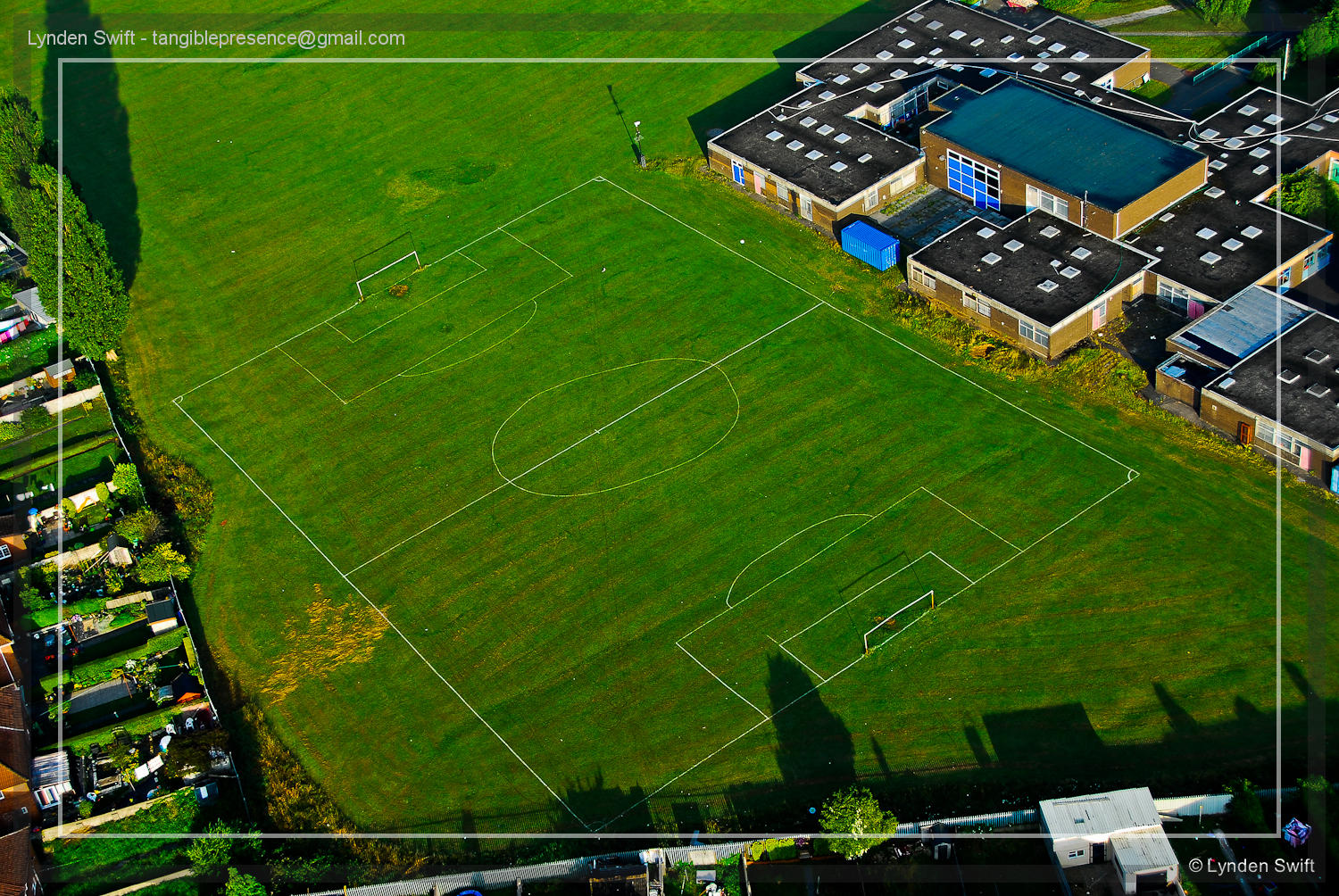 Knowle West, Bristol. Badly Drawn Football Field | Tangible Presence | Photography by Lynden Swift 