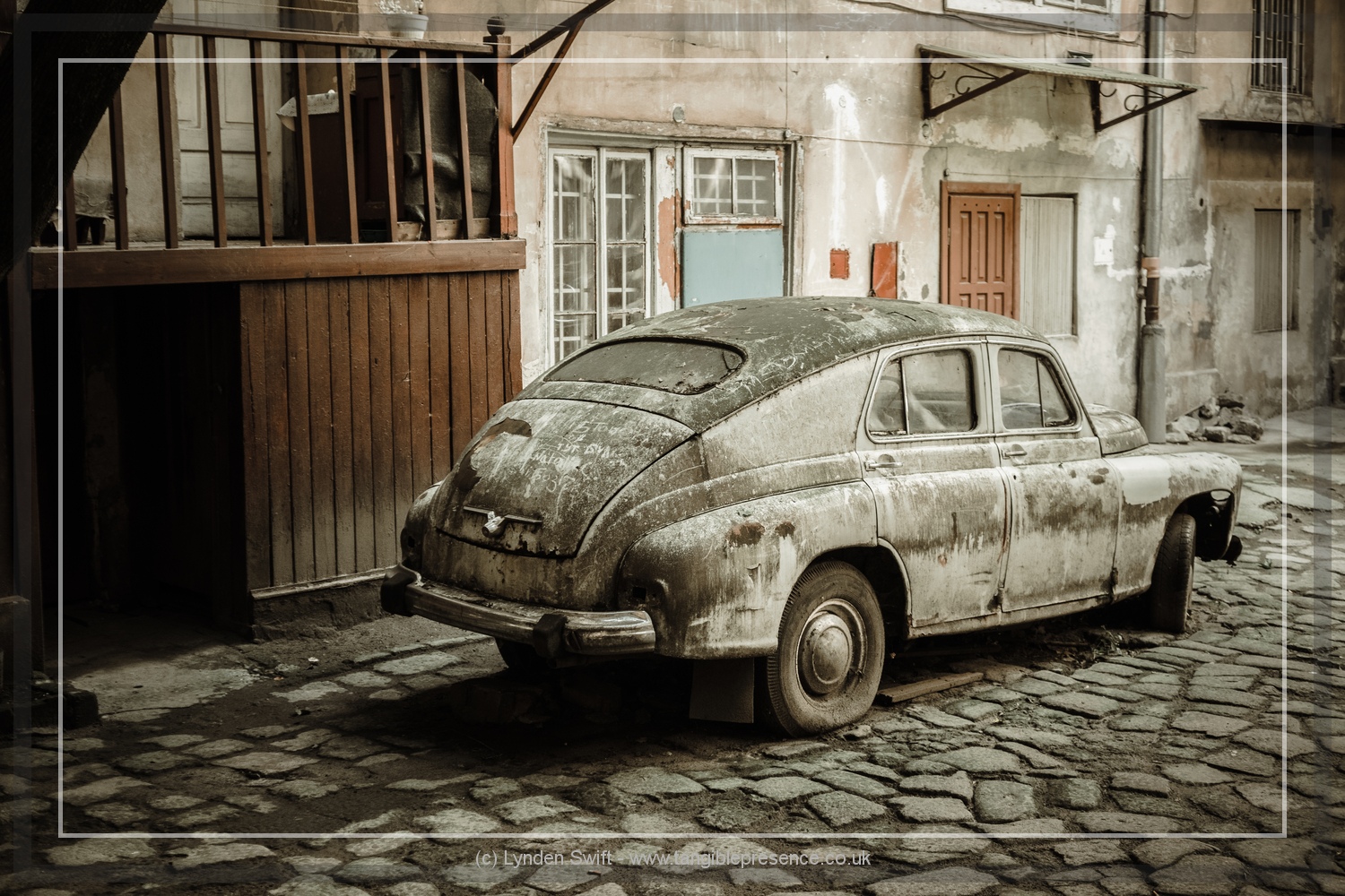  Old Car. Lviv. Lynden Swift. Tangible Presence Photography. 